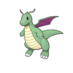 Dragonite Shiny sprite from Ultra Sun & Ultra Moon