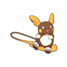 Pokemon Raichu Alola Form 1