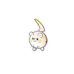 Togedemaru Pokemon Pixel Art Pattern