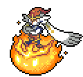 Cinderace sprite from Sword & Shield