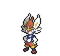 Cinderace sprite from Sword & Shield.