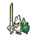 Sirfetch'd  sprite from Sword & Shield
