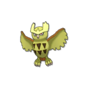 Noctowl Shiny sprite from Ultra Sun & Ultra Moon