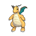 Dragonite  sprite from X & Y