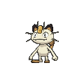 Meowth  sprite from X & Y