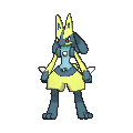 Lucario Shiny sprite from X & Y