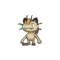 Meowth Shiny sprite from X & Y