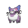 Purugly Shiny sprite from X & Y
