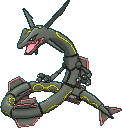 Rayquaza Shiny sprite from X & Y