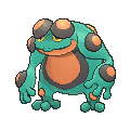 Seismitoad Shiny sprite from X & Y